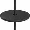 Patio Umbrella Table Tray with Hole, Black, 2 Pack