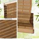 LazBlinds Cordless Bamboo Roman Shades, Light Filtering Window Treatment, Roll Up Bamboo Blinds for Windows, 34'' W x 60'' H