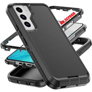 AYMECL for S22 Case,[Military Grade] 3 in 1 Full Body Shockproof Dust/Drop Proof Heavy Duty Protection Cover,for Samsung Galaxy S22 6.1 Inch,Black