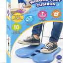 ADHD Tools for Kids Fimeetoy Wiggle Feet Cushion,Fidgets for Kids,Sensory Foot Cushion for Fidgety Feet,Quiet Fidget for Focus,Autism Special Education Classroom Must Haves,Balance Pad-Blue