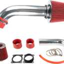 Cold Air Intake Kit with Filter Heat Shield for 2003-2006 FX35, G35, 350Z 3.5L Engines (Red)