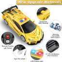 Remote Control Car, One-Button Transform Toys Car, 2.4GHz RC Cars 1:18 Scale, 360 Degree Rotation Police Car Toy Transforming into Robot Toy for Boys Girl Kids 4-7 8-12 6-8, Birthday
