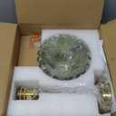 Vintage Battery Operated Wall Sconce Set of 2, Wireless Rechargeable Dimmable Wall Light with RGB Bulb and Remote for Bedroom, Vintage Gold Wall Lamp for Bedroom Living Room Hallway (Amber)