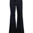 SperLucky Wide Leg Jeans for Women High Waist Fringe Pants Casual Side Tassels Flare Pants Blacks (Blue)