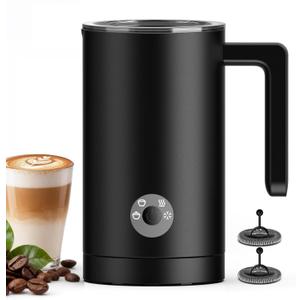 Kourice Milk Frother Electric, 4in1 Milk Frother and Steamer for Latte, Cappuccino, Hot & Cold Milk Froth Maker, Automatic Milk Steamer and Frother, Quiet OneTouch Operation, Easy to Clean