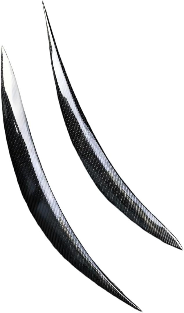 Real Carbon Fiber Eyelid Eyebrow Eye Lid Brow Headlight Cover for Infiniti Q60 V37 2017 2018 2019 2020 2021 2022
