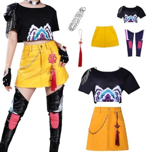 Amazon.com: Linnektome Costume Uniform Dress Full Set For Women Party Outfit : Clothing, Shoes & Jewelry