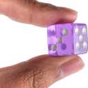 16MM Standard 6 Sided Dice Set, 18 Pieces Colorful Dice for Board Games, Classroom Math Bulk Game Dice, Make Entertainment More Exciting