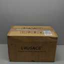 LOUSACE Large Outdoor Pendant Light Fixtures 3 Lights Black Outdoor Chandelier Ceiling Hanging Exterior Porch Light Fixtures, Exterior Hanging Lantern Light for Porch Entryway Balcony