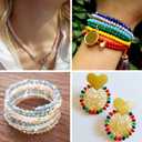 Cheriswelry AB Color Faceted Glass Beads 4x3mm Crystal Glass Loose Spacer Beads Rainbow Beads for Necklace Earring Bracelet Making Christmas Party Decoration (18 Strands, About 2034Pcs)