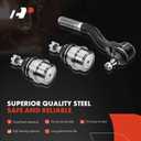 A-Premium 9Pcs Front Suspension Kit, Sway Bar Link, Upper Ball Joint, Inner & Left Outer & Right Upper/Lower Outer Tie Rod End & Sleeve, Compatible with Jeep WJ Series - Grand Cherokee 1999-2004