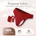 READY TO LOVE Cotton Underwear for Women Pack Breathable Thongs for Women Sexy Stretch Soft Womens Panties Thong (S)