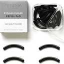 Black Eyelash Curler Refills (24-Pack) Replacement Pads | Eye Lash and Cosmetic Accessory | Create Permanent Curls and Intense Lashes | Universal Fit for Standard Curlers