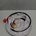 Love's cabin Cat Tunnel Tube Cat Toys 3 Way Collapsible, Cat Tunnels for Indoor Cats，Kitten Tunnel Bored Pet Cat Play Tunnel with Peek Hole Toy Ball for Cat, Kitty, Kitten, Rabbit, Puppy Grey Coin