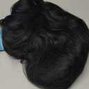 HAIRCUBE Black Wig Long Curly Wig with Bangs Natural Appearance Heat-Resistant Synthetic Wig Suitable for Fashionable Women