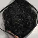 Long Natural Black Drawstring Ponytail Extension for Black Women 18inch Loose Curly Ends Yaki Straight Drawstring Ponytail Synthetic Slight Kinky Straight Pony Tail Hairpieces for Daily Use