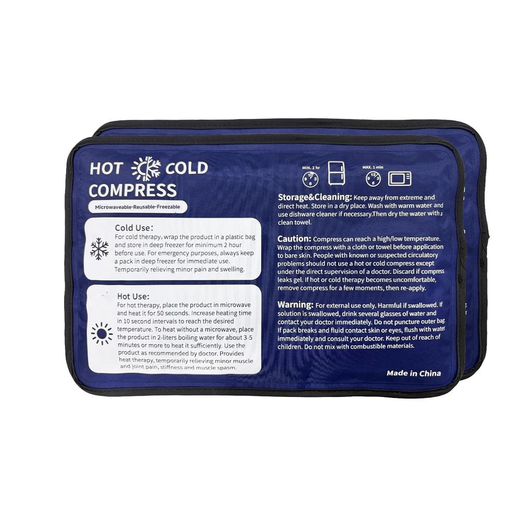 Gel Soft Flexible Ice Pack for Injuries - 1 Pack (Medium 7.5" x 11.5") Reusable Hot & Cold Compress for Pain Relief, Freezer Cold Pack for Hip, Shoulder, Knee - Cooling Gel Pad for Swelling, Bruises