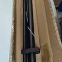 Double Curtain Rods 72-144 Inches for Windows, 1 Inch Diameter Adjustable Heavy Duty Drapery Rod with Aluminum Alloy Brackets and Finials, Modern Stylish Dual Curtains Rod, Matte Black