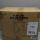 FH Group Three Row Striking Striped Full Set Car Seat Covers, Airbag Compatible & Split Ready  Universal Fit for Cars Trucks & SUVs Gray