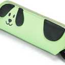 3D Dog Pencil Pouch -Cute Pencil Case - Durable TPU, Waterproof, Spacious School Supply Organizer for Kids, Teens, and Artists (Green) set of 3