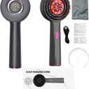 New 2025 3-in-1 Upgraded Rechargeable Hair Oil Applicator Brush & Scalp Massager | Gentle Detangling, Soothing Relaxation for All Hair Types, 