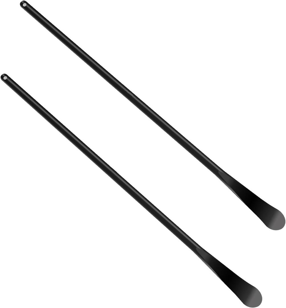 2PCS 30 Inch Tire Bars, Tire Spoons for Tire Changing, Mount Demount Tool for Semi Truck, Off-Road Vehicle, Bus, Tractor (Black)