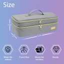 Double-layer Hair Tools Travel Bag and Heat Resistant Mat for Revlon One-Step Hair Dryer, Volumizer, Styler, Flat Irons, Straighteners, Curling Iron, and Haircare Accessories (Gray)