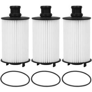 3 pcs EO-37980 Oil Filter Compatible with LR4, Discovery 5, Range Rover Sport and Velar, Jaguar F-Pace F-Type XE XF XFR XFR-S XJ XJR XK XKR XKR-S Replaces LR011279, PF659, 57279, L36290