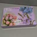 400 Pcs Pipe Cleaners Craft,5 Assorted Colors Pipe Cleaners Bulk, Chenille Stems for DIY Flower Making Kit with Floral Wires, Gardening Tape,Stamen& Ribbon (Red)