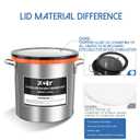 PB Motor Tech 3 Gallon Stainless Steel Vacuum Chamber with Tempered Glass Lid, 12L Degassing Chamber, Ideal for Resin Casting, Silicone Degassing, Essential Oils & Wood Stabilization
