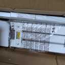 12 Inch White Full Size Bed Frame with Baffles, Metal Full Bed Frame No Box Spring Need, Heavy Duty Steel Platform Support, Reserved Holes, Round Corner Legs, Storage Space, Noiseless
