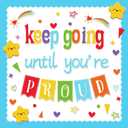 2 x Konsait Classroom Bulletin Board Decorations, 61Pcs Keep Going Inspirational Words Cutouts Positive Bulletin Board Set for School, Office and Home