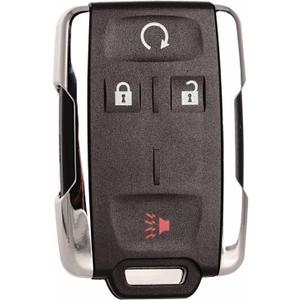 Key Fob Replacement Keyless Entry Remote Start Fits for GMC Sierra Chevrolet Silverado 1500 2500 3500 2014 2015 2016 2017 2018 2019 2020 GMC Canyon Chevy Colorado 2015-2021 M3N32337100 Chrome set of 1