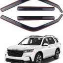 4 Pieces in-Channel Extra Durable Rain Guards Fit for 2023-2025 Honda Pilot,Window Deflectors,Window Visors (Smoke Black)