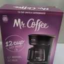 Mr. Coffee Black Coffee Maker, 12 Cups, with Auto Pause and Glass Carafe, Perfect for Home and Office Use
