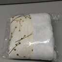 36 Inch Christmas Tree Skirt,White and Gold Faux Fur Xmas Tree Skirt,Thick Plush Velvet Tree Skirt for 4ft/6ft/7.5ft/9ft Christmas Trees,Large White Christmas Tree Skirt for Holiday Decoration