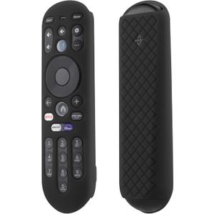 LEFXMOPHY Silicone Cover for Xumo TV MG3-R34010 PR1 Remote Case (Not for XR100, PR3), for Pioneer Xfinity Spectrum Element 764f0000100 Remote Control Black Sleeve