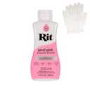 Rit Dye – Liquid Fabric Dye for Crafting, Clothing, and Décor – 8 oz. Bottle – Petal Pink (Gloves Included)