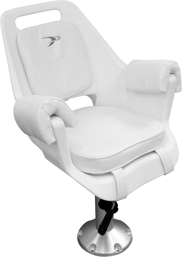 Wise 8WD007-6-710 Deluxe Pilot Chair with Cushions, Mounting Plate, Adjustable Height Pedestal and Seat Slide