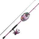 SouthBend Fishing Reel R2F4 Just Add Bait Tele Spin, Pink