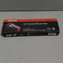 Socket Ratchet Set, 1/2 inch Drive Impact Socket Set 12 Piece with Ratchet Wrench, Extention Bar,Short Socket