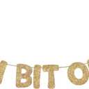 Fulmoon Pre Strung A Tini Bit Older Banner Glitter Martini Party Decorations Martini Bar Party Decorations Birthday Banner for Women (Champagne Gold)