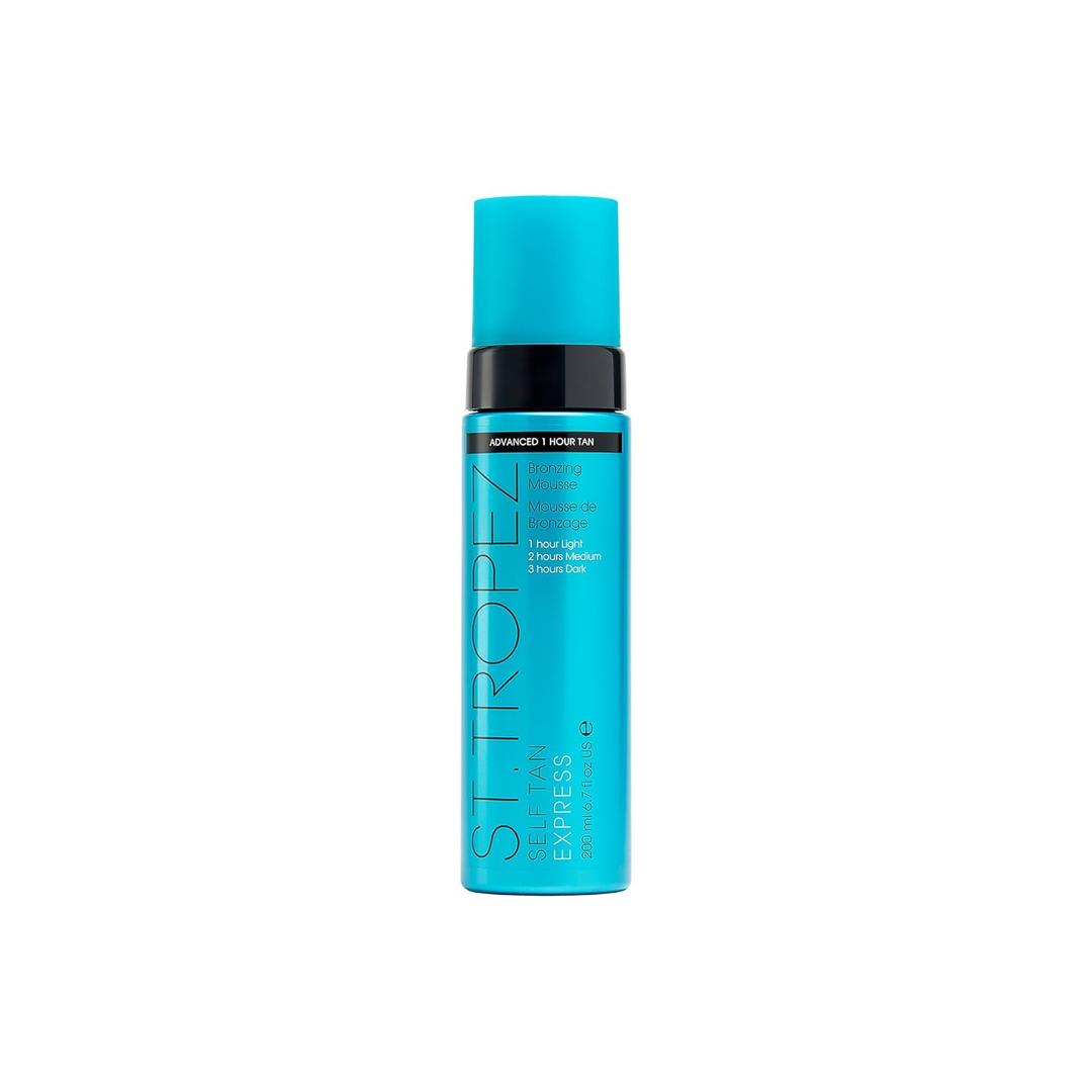 St. Tropez Self Tan Express Mousse, Fast Acting Fake Tan, Develops in 1-3 Hours, Streak-Free Finish, Vegan, Natural & Cruelty Free, 6.7 Fl Oz