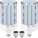 XYCN 2 Pack 200W Corn LED Light Bulb Fanless,29,500LM 5000K Daylight(2000 Watt Equivalent) E26/E39 Large Mogul Base LED Cob Lamp for Outdoor Indoor Garage Warehouse Factory Workshop Street Backyard