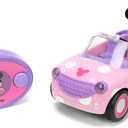 Disney Junior Minnie Mouse Roadster RC Car with Polka Dots, 27 MHz, Pink with White Polka Dots, Standard (97161)