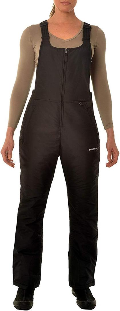 Arctix Essential Insulated Bib Womens Overalls (1X/27" Inseam, Black)