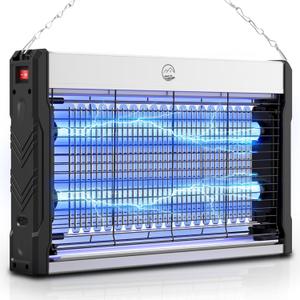 Electric Bug Zapper, 3000V High-Voltage Indoor Fly Killer, Powerful Electric Mosquito Zapper for Fly, Mosquito, Fruit, Moth, Gnat, Trap with Removable Washable Tray for Home Patio Backyard