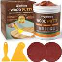 Walnut Wood Filler, Walnut Wood Putty, Paintable Stainable Wood Repair Putty, 9.87 Ounce Wood Furniture Repair kit, Quickly Repair Wood Cracks and Holes on Wooden Floor Furniture (Walnut)