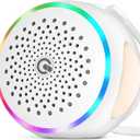 White Noise Sound Machine with 27 Soothing Sounds,Sleep Sound Timer and Memory Function - Portable Sound Machine for Baby and Adult at Home,Office,Travel and More