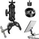 STARWARE Starlink Mini Mount - Aluminum RV Pole Mount with Tripod Adapter, Old Versions Original Pipe Adapter Compatibility, Adjustable Car ClampMount for RV, Yacht, Roofs, and Rods